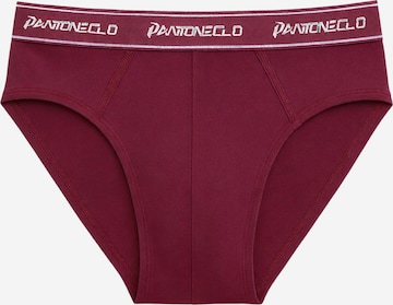 PANTONECLO Slip 'Pantoneclo Men’s Boxer Brief Underwear' in Rot: Vorderseite