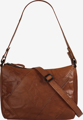 Spikes & Sparrow Umhängetasche in Braun: Vorderseite