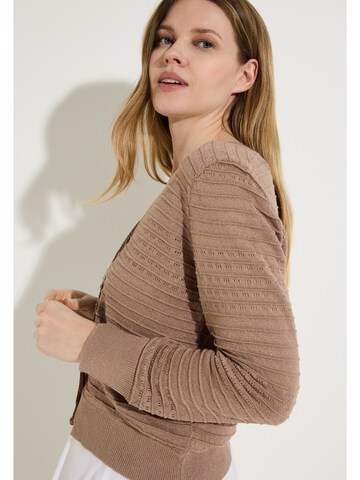 MORE & MORE Strickjacke in Braun