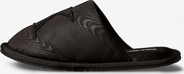 Papuci de casă de la Calvin Klein Jeans pe negru: față
