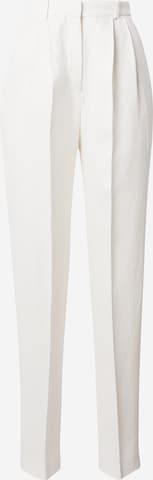 regular Pantaloni con pieghe 'Tefike' di BOSS Black in bianco: frontale