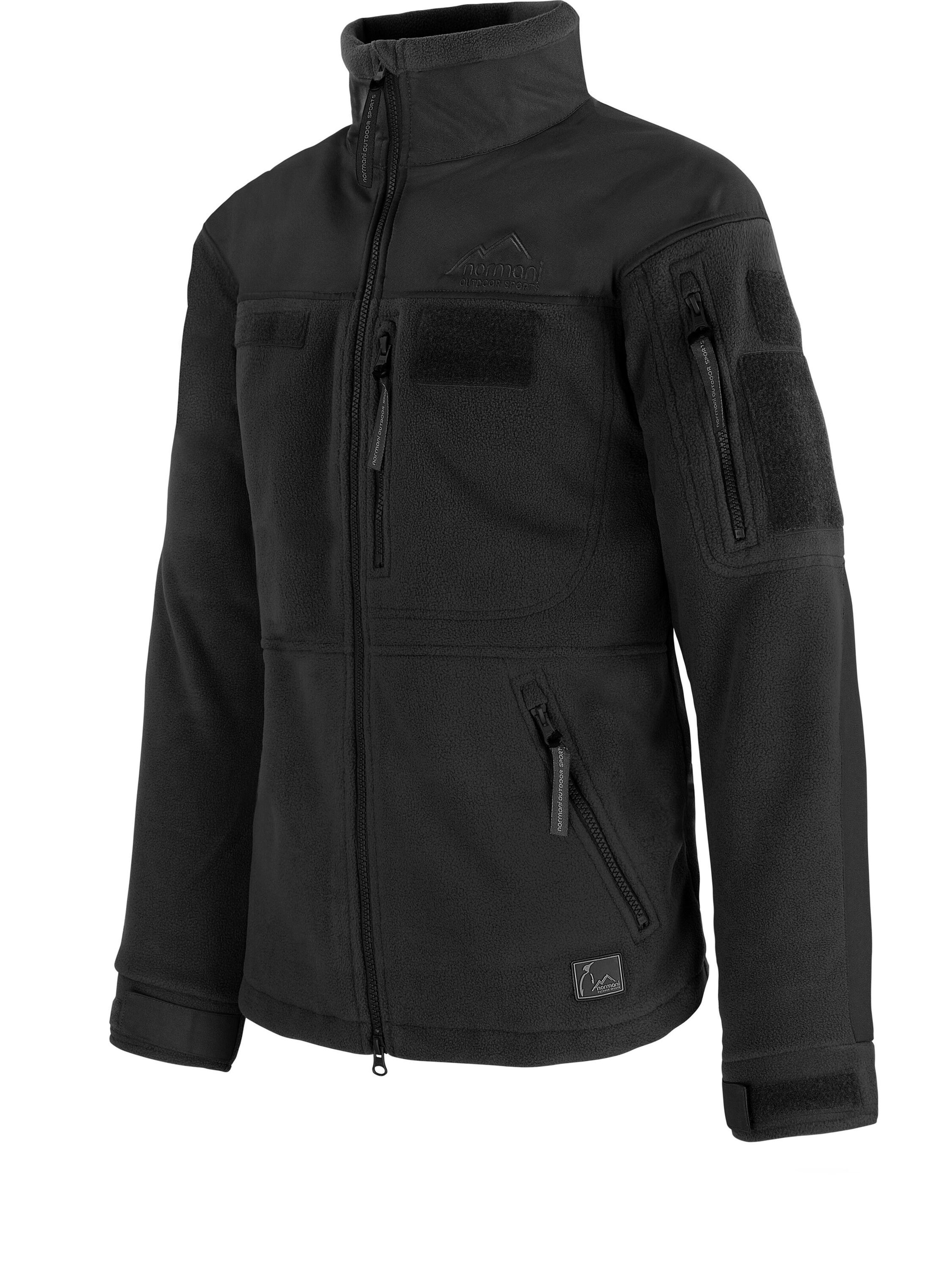 normani Fleecejacke 'Tilrem' in Schwarz