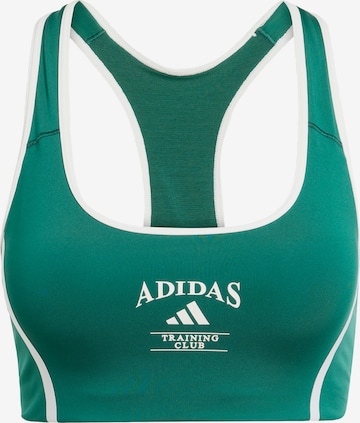 Soutien-gorge de sport 'Powerimpact Heritage' ADIDAS PERFORMANCE en vert : devant