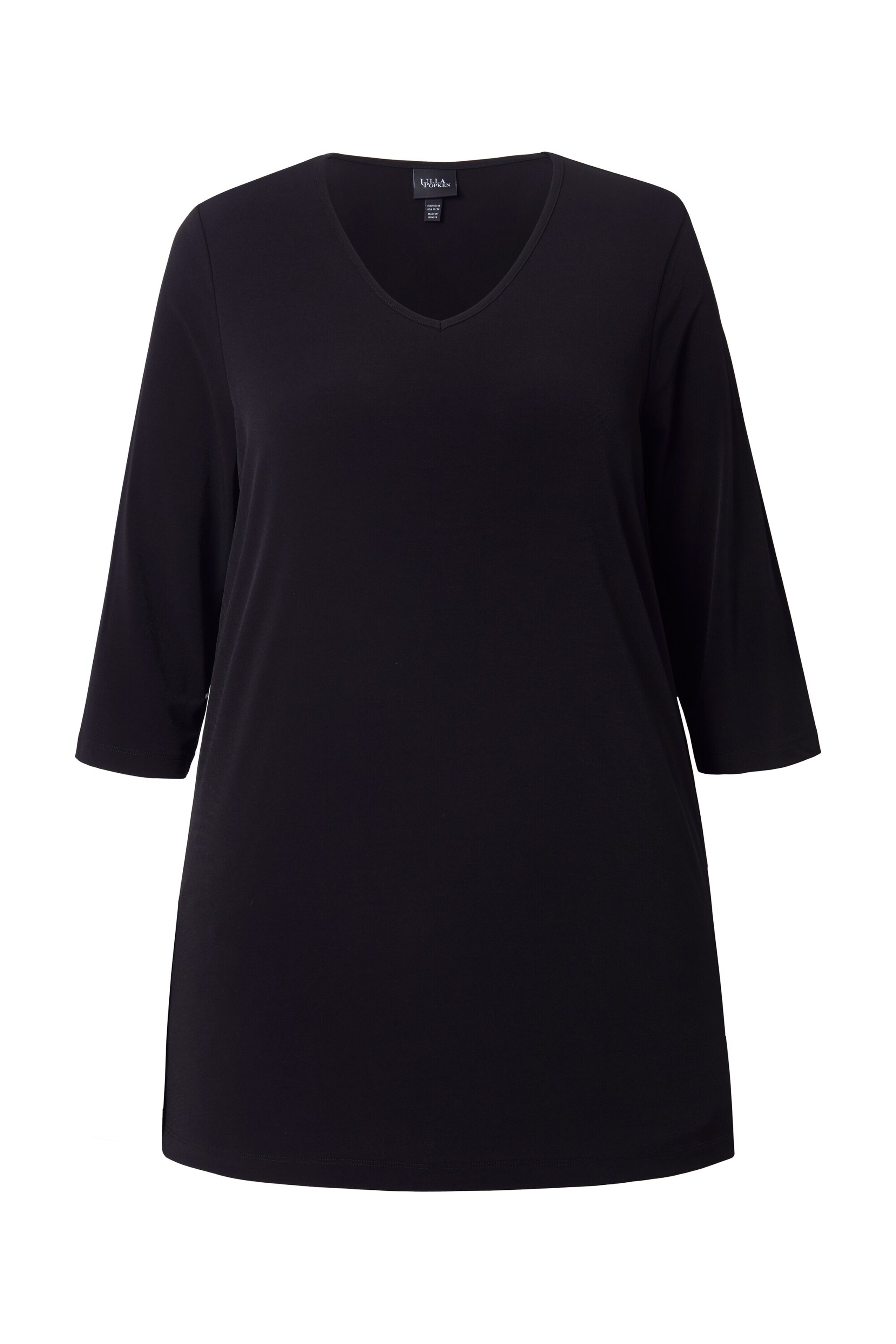 Ulla Popken Shirt in Zwart: voorkant