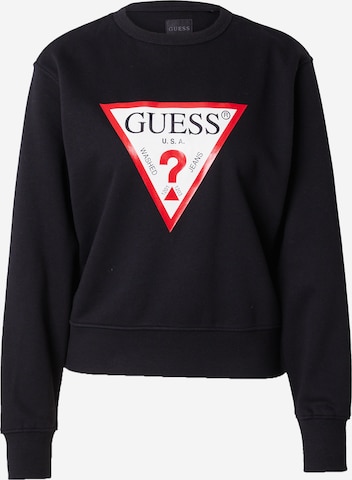 Felpa di GUESS in nero: frontale