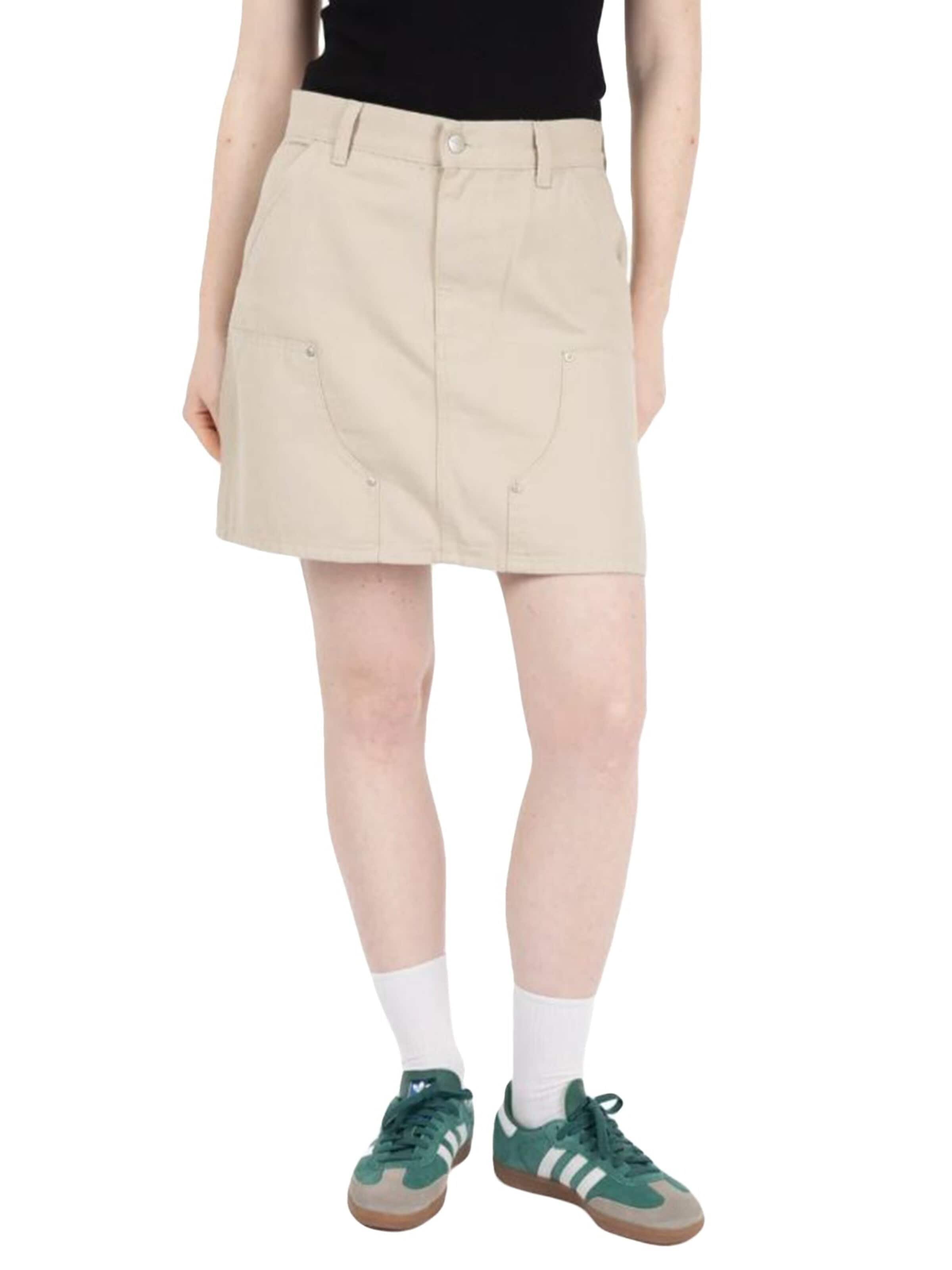 Gonna 'W' Maeve Double Knee Skirt Fleur De Sel' in 36 Carhartt WIP di colore beige, Visualizzazione prodotti