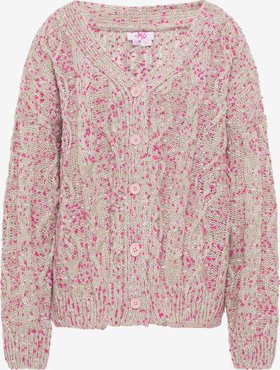 MYMO Strickjacke in grau / rosé, Produktansicht