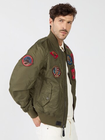 TOP GUN Bomberjacke ' TG2024001 ' in Grün