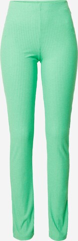 Coupe slim Leggings 'MIBBI' PIECES en vert : devant