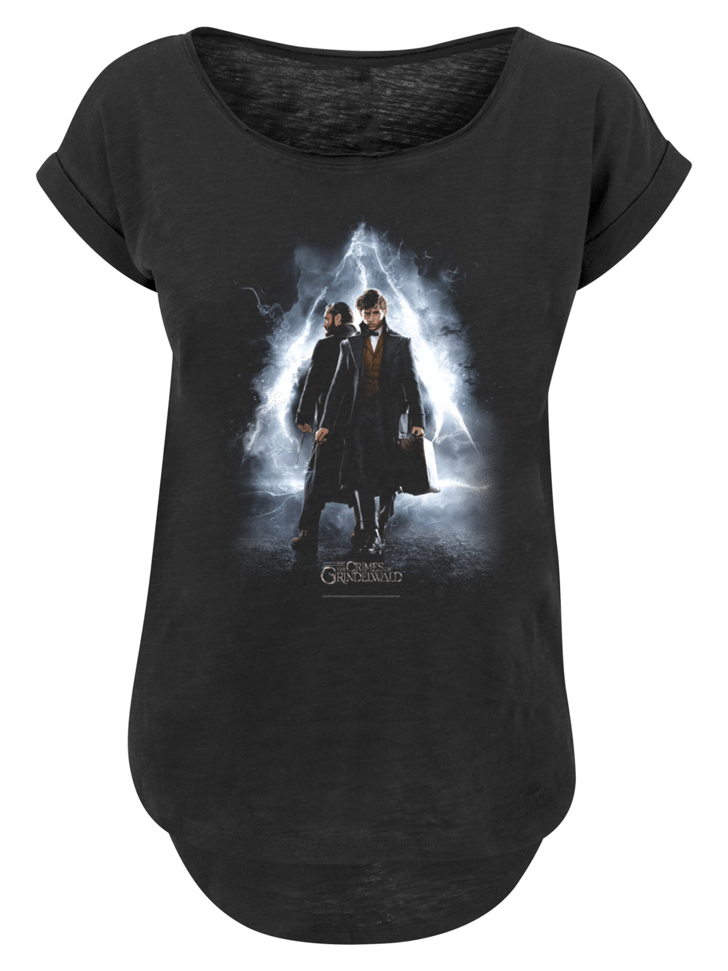 F4NT4STIC T-Shirt 'Fantastic Beasts 2 Newt and Dumbledore' in Schwarz: Vorderseite