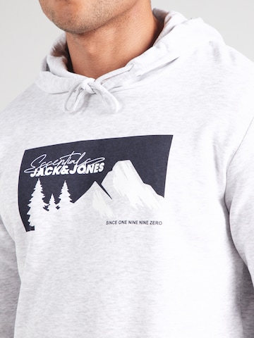 JACK & JONES Sweatshirt 'JJSUN' i vit