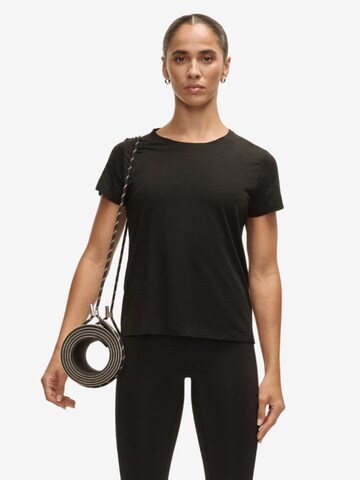 Casall Sports Top 'Soft Texture Tee' in Black