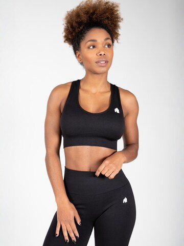 Bustino Reggiseno sportivo di Gorilla Wear in nero: frontale
