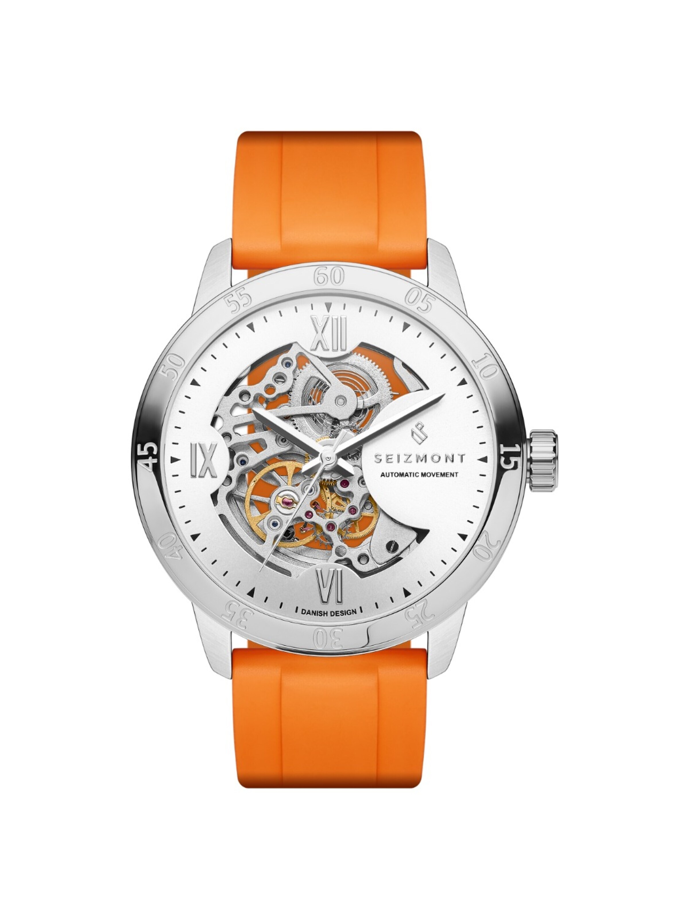 Seizmont Analog watch 'Dante II' in Orange: front
