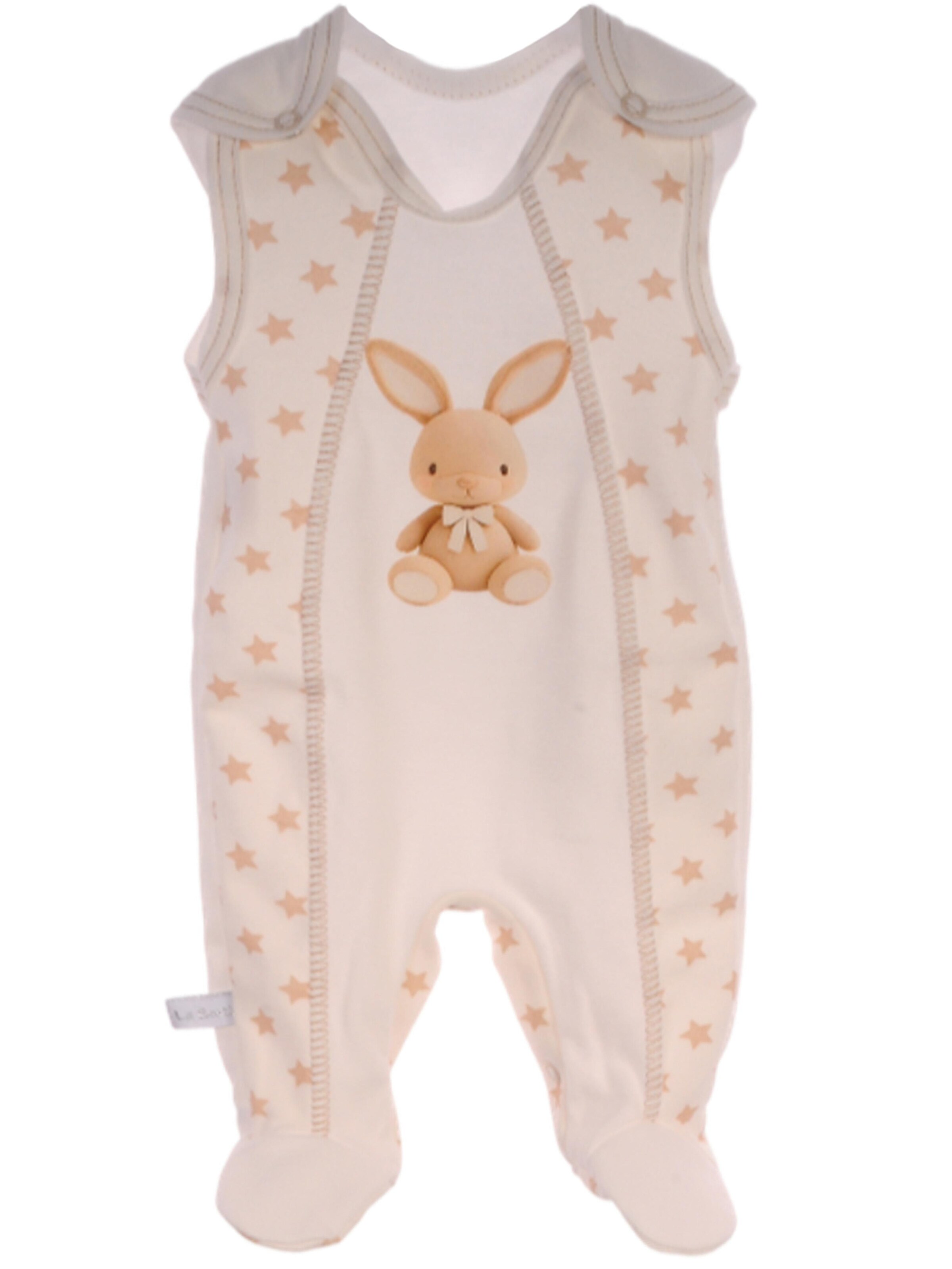 La Bortini Strampler/Body‌‌‌‌‌‌ in Beige: Vorderseite