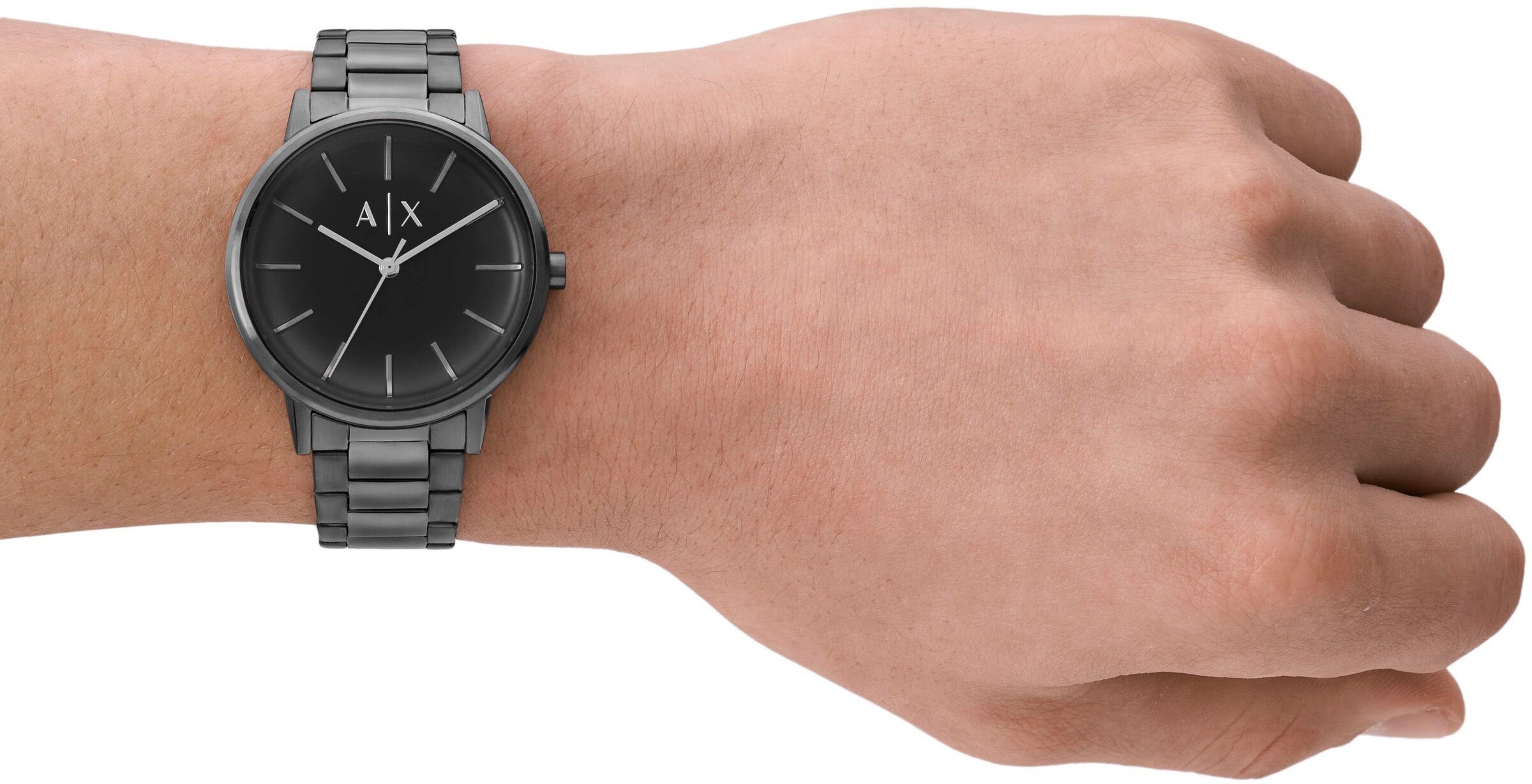 ARMANI EXCHANGE Analog Watch in Grey: front