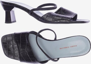 TOM TAILOR Sandalen 38 in Schwarz: predná strana