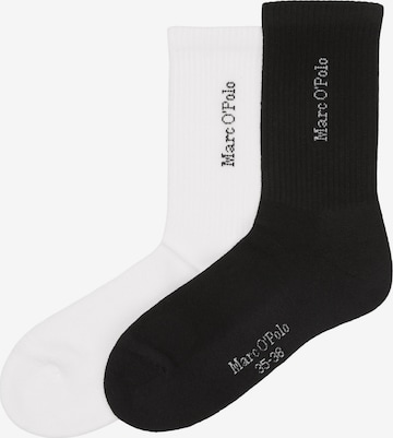 Chaussettes Marc O'Polo en noir : devant