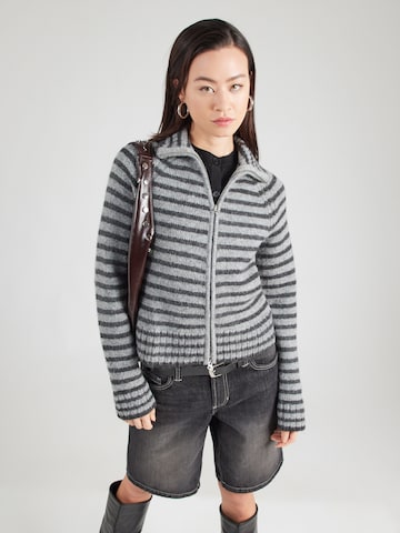 melns WEEKDAY Adīta jaka: no priekšpuses