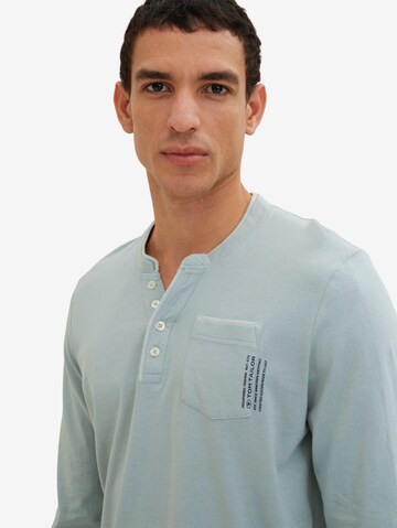 TOM TAILOR Shirt 'Serafino' in Blauw