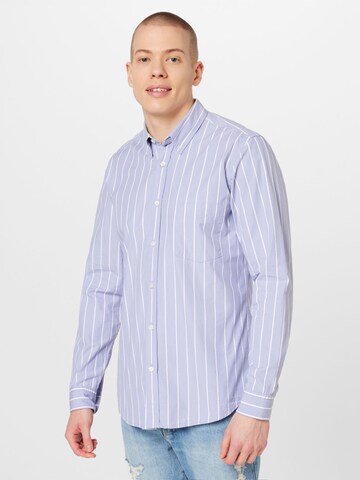 BOSS Klasický střih Košile 'Rickert' – modrá: přední strana