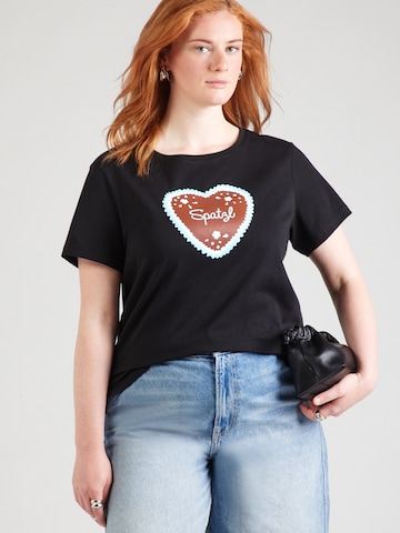 ONLY Carmakoma Shirt 'CARULRIKA' in Black: front