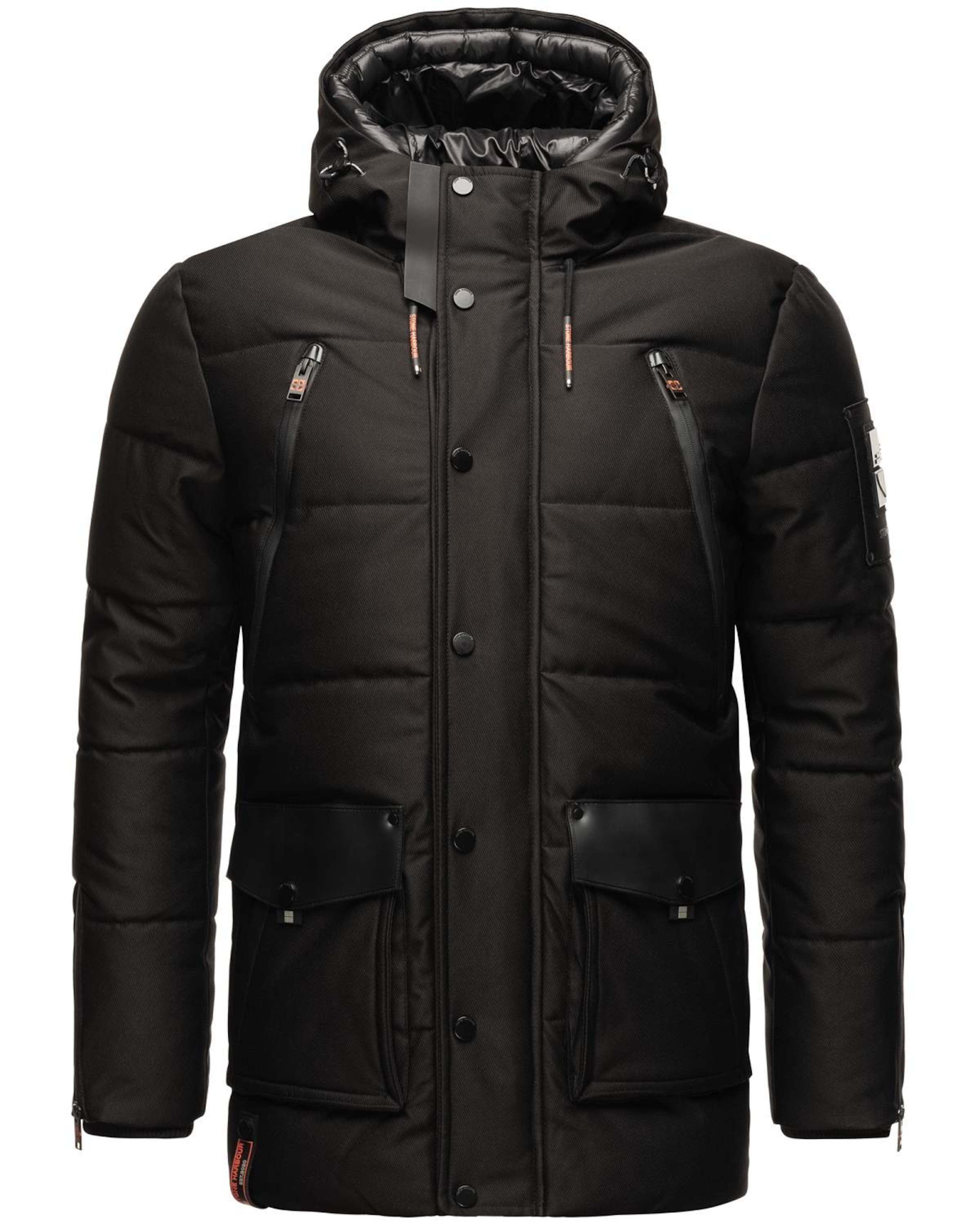 STONE HARBOUR Winter jacket 'Mitjaa' in Black: front