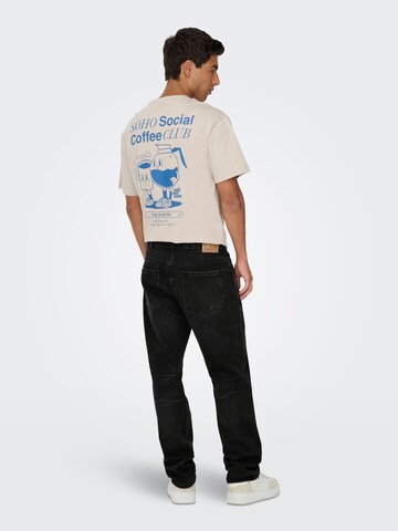 Only & Sons regular Jeans 'EDGE' i sort