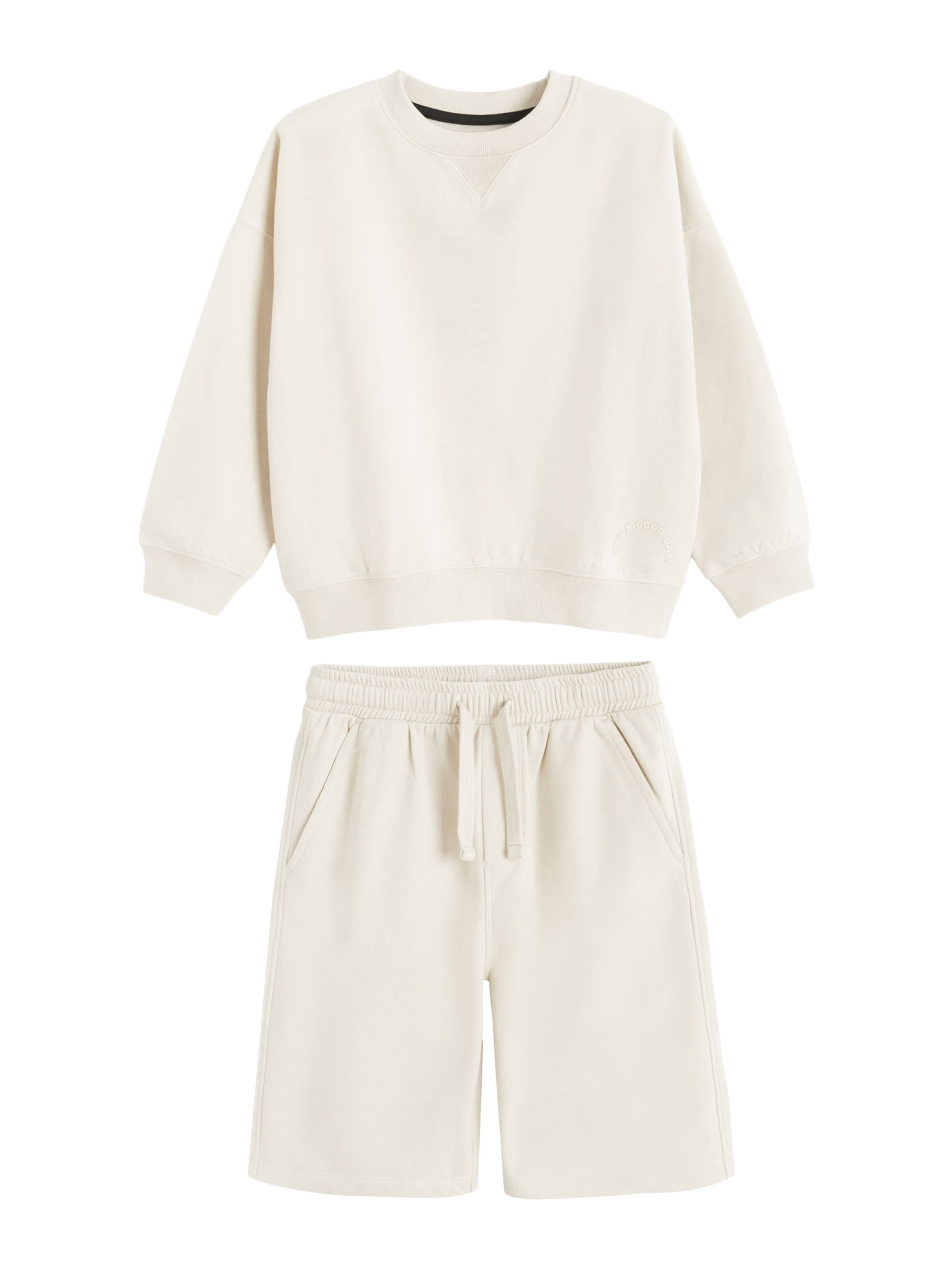 Cool Club Set in Beige: front