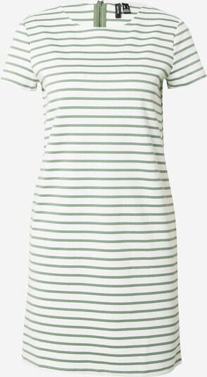VERO MODA Kleid 'ABBY' in grün / weiß, Produktansicht