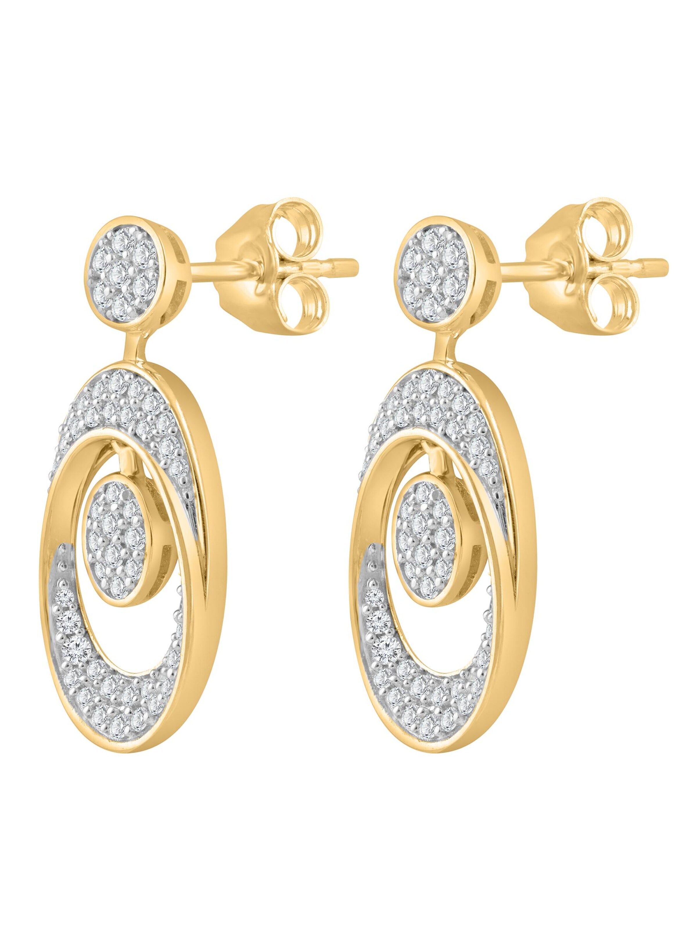 Diamant Exquis - Pendientes en oro