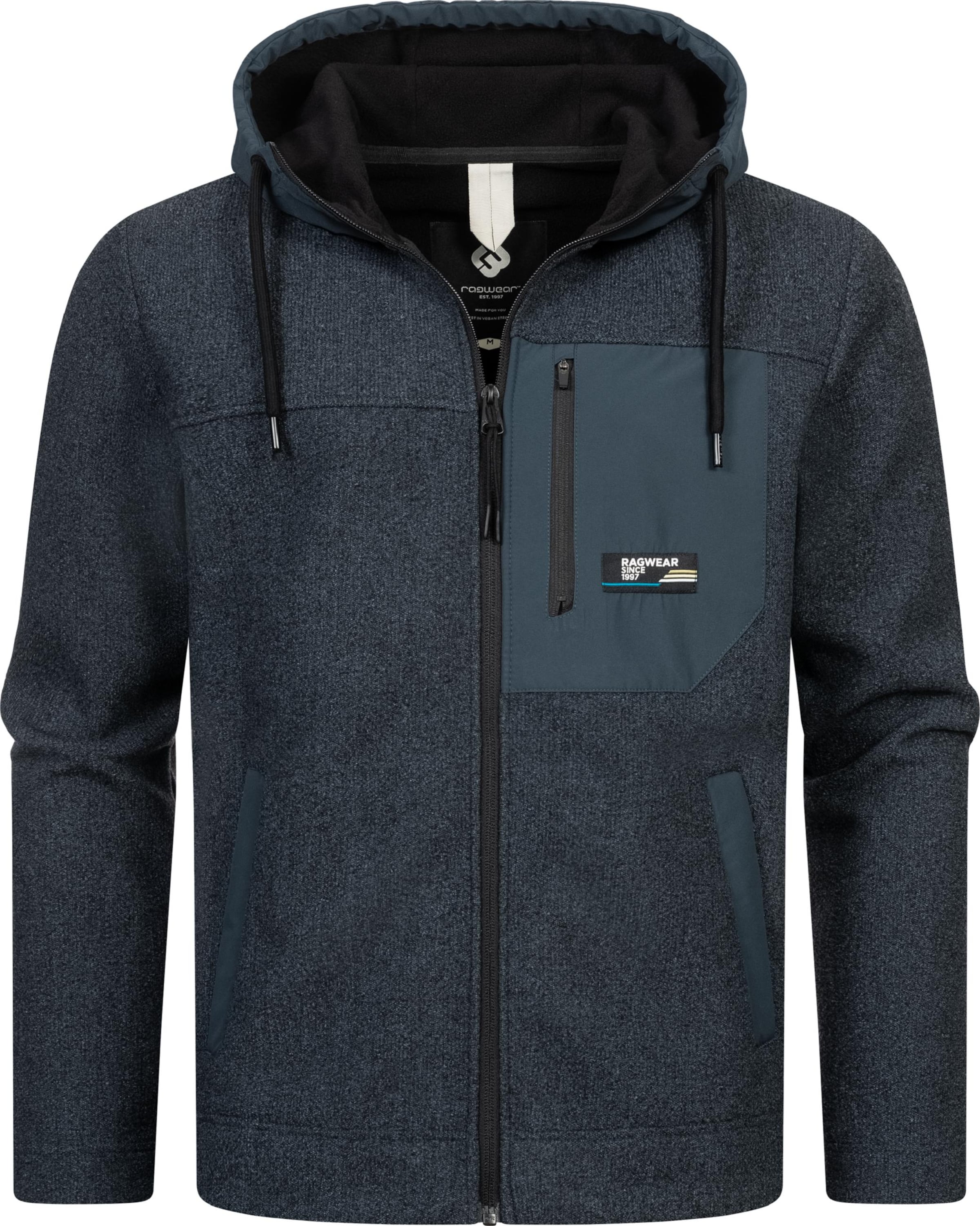 Ragwear Fleece Jacket 'Brodney' in Blue