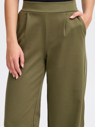 ICHI - Pierna ancha Pantalón 'Kate' en verde