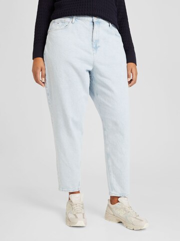 Tommy Jeans Curve Tapered Jeans 'MOM CURVE' in Blue: front