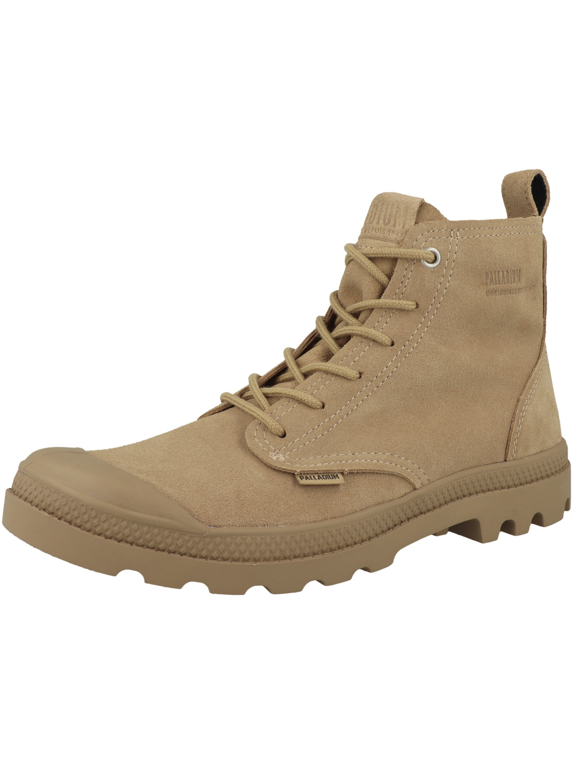 Bottines à lacets 'Pampa' Palladium en beige : devant