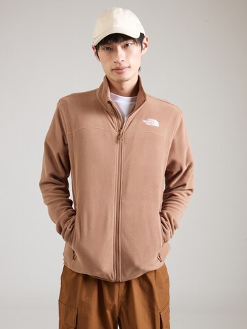 THE NORTH FACE Funktionsfleecejacka '100 GLACIER' i brun: framsida