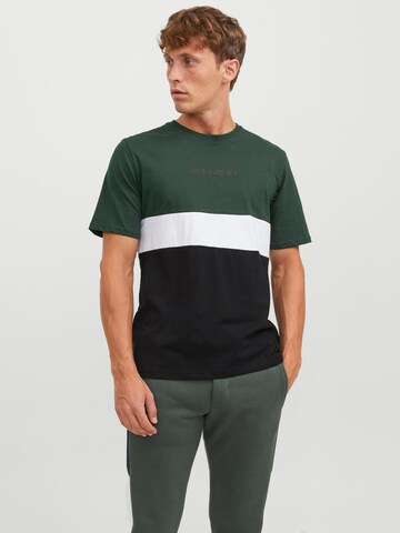 Tricou 'REID' de la JACK & JONES pe verde: față