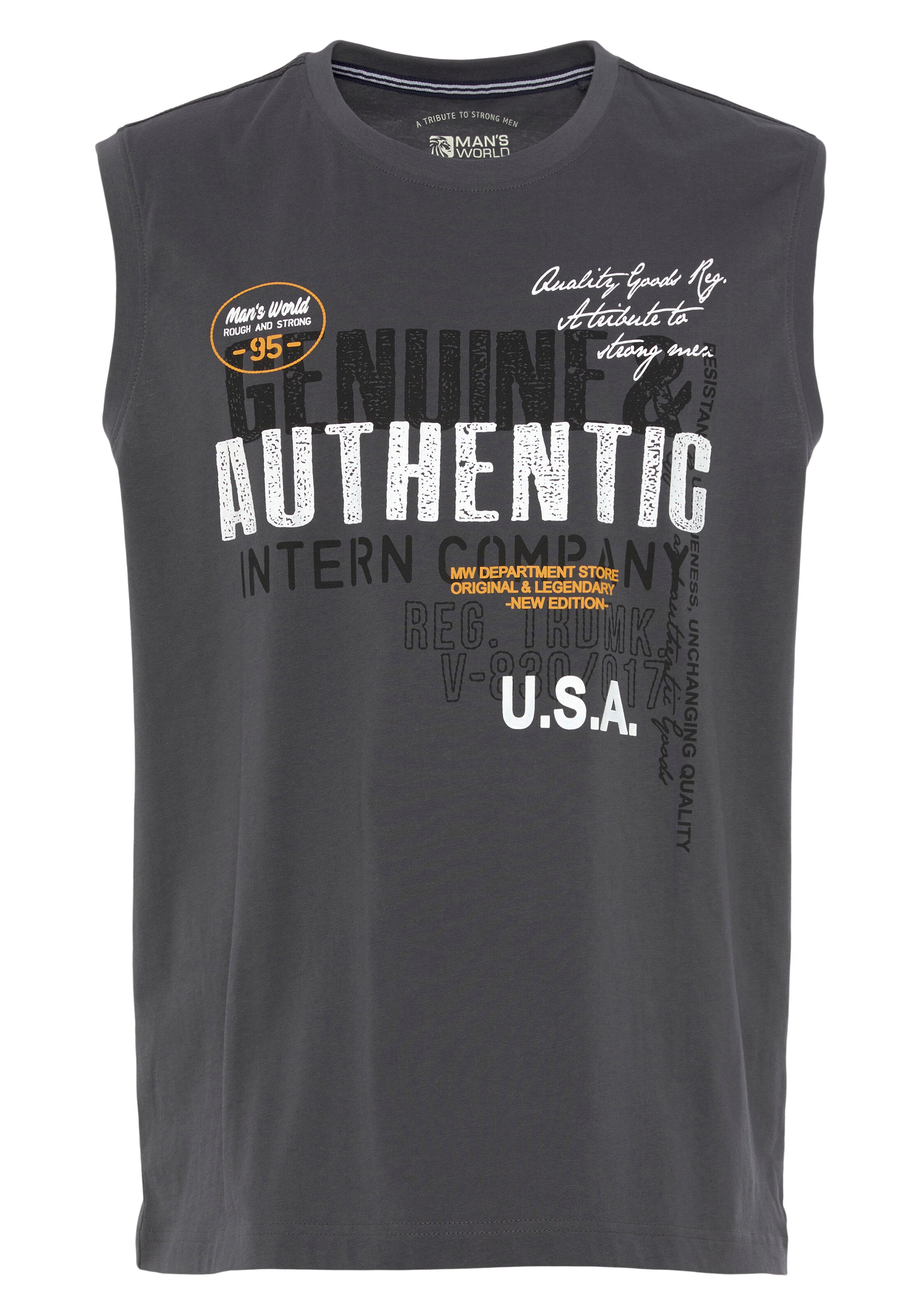 Man's World Shirt in Grey: front