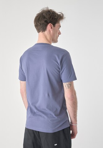 Cleptomanicx Shirt 'Ligull Stripe' in Blue