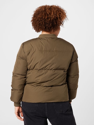 Selected Femme Curve Winter Jacket 'Dany' in Brown