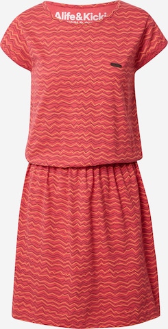 Alife and Kickin - Vestido de verano 'Shanna' en naranja: frente