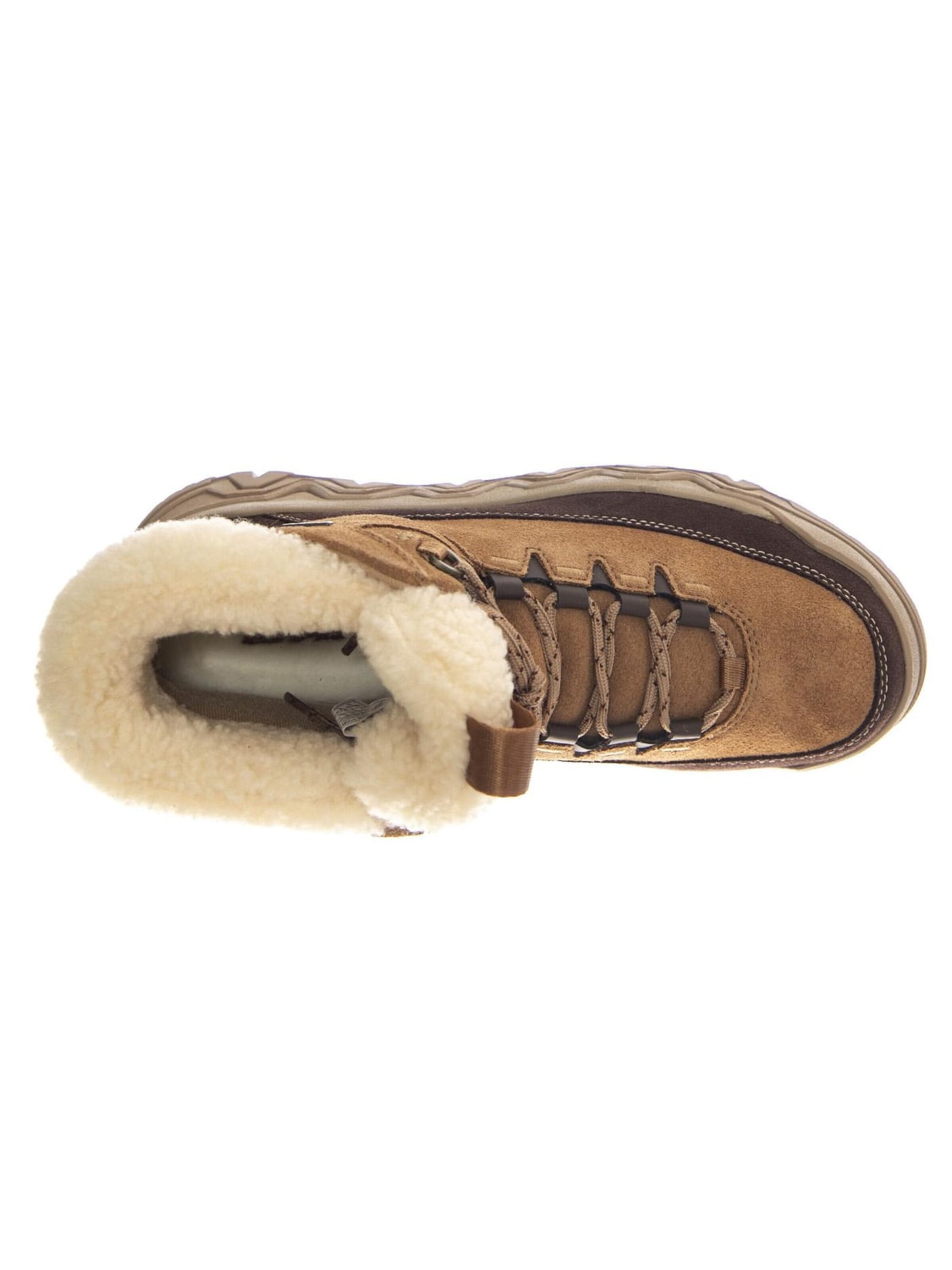 UGG Kozaki 'W Terretrail Cozy Lace Chestnut' w kolorze brązowy