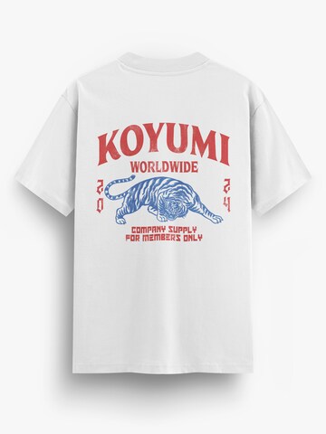Koyumi Shirt 'Oversize Panthera Tigris DTG Print T-Shirt – Heavy Cotton' in White