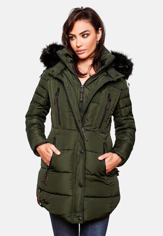 MARIKOO Winter Coat 'Moonshine' in Green