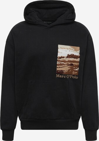 Marc O'Polo Sweatshirt in Zwart: voorkant