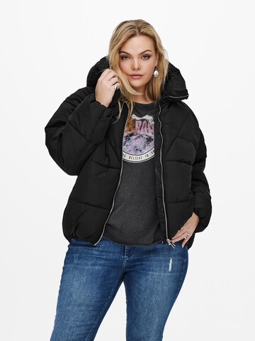 ONLY Carmakoma Winter Jacket in Black: front