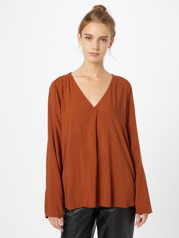 TOM TAILOR DENIM Blouse in Brown: front