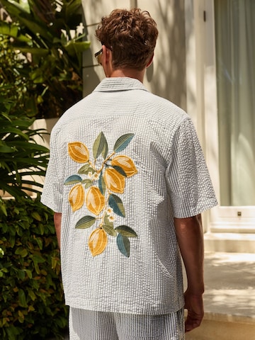 Next Comfort fit Overhemd in Blauw: voorkant