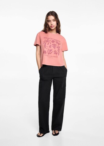 MANGO TEEN Regular Pants 'Comfyc' in Black: front