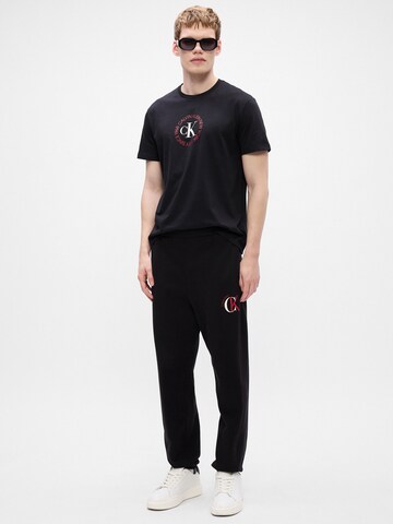 Calvin Klein Jeans Zwężany krój Spodnie w kolorze czarny